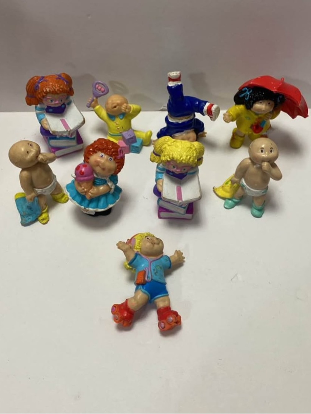 Cabbage patch kids PVC lot of nine vintage mini figures